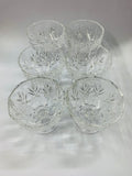 Set of 6 crystal whisky dessert bowls