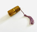 Brass Octagonal Needle Case with Tassel
