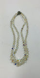 Vintage double strand graduated crystal necklace