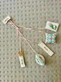 White fabric Chatelaine
