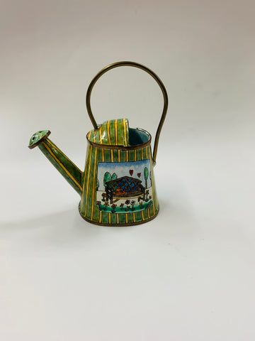 Small enamel watering can