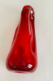 Whitefriars Art Glass hand blown Ruby glass vase