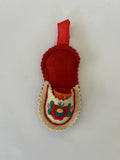 Miniature Shoe Novelty Thimble Holder and Pin Cushion