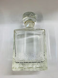 Set of 3 crystal whisky decanters