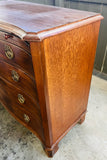 Victorian mahogany serpentine chest of drawers