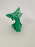 SylvaC Pottery Green Scaredy Cat
