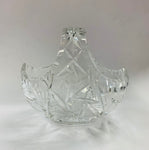 Vintage crystal basket