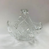 Vintage crystal basket