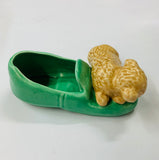 Sylvac puppy on a slipper
