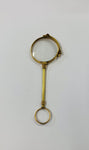 Victorian rolled gold folding lorgnette glasses