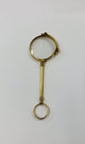 Victorian rolled gold folding lorgnette glasses