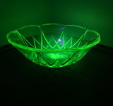 Uranium glass Art Deco bowl