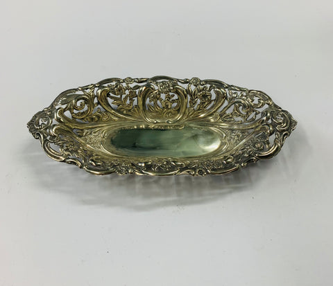 Sterling Silver bon bon dish 1901