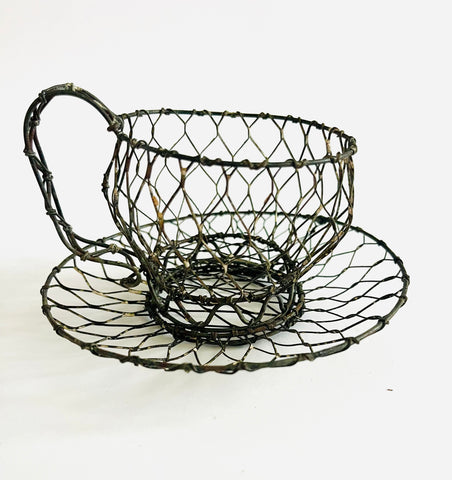 Vintage Wire Cup and Saucer
