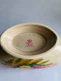 Crown Devon hand painted roses vase