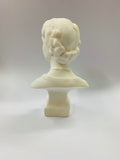 Solid white plaster bust of Queen Elizabeth