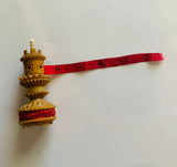 Antique Bakelite and bone castle tape measure and pin cushion