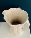 Rare white Sylvac hollyhock large jug