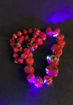 Vintage Czech Glass Necklace with Flecks of Uranium