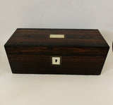 Victorian wooden jewellery box