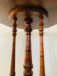 Victorian Kauri and inlay wooden side table
