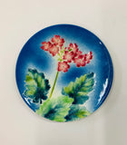 Antique Enamel floral plate