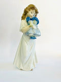 Nao Girl in Nightgown with Rag Doll