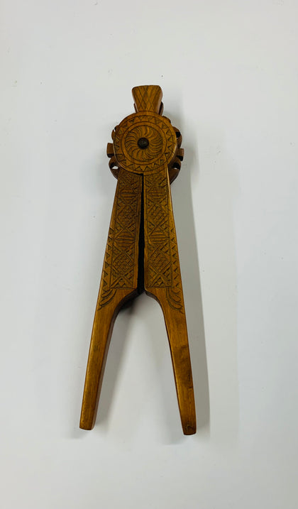 Scandinavian hand carved wooden nutcracker