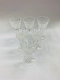 Set of 6 Waterford Crystal Lismore pattern Sherry Glasses