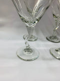 Set of 4 vintage martini glasses