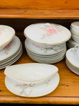 Large fine china Sango Japanese floral dinner set