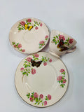 Tuscan June Glory pink butterfly trio