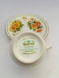 Queens China Chrysanthemum November cup and saucer
