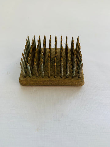 Small Rectangular Metal Flower Frog