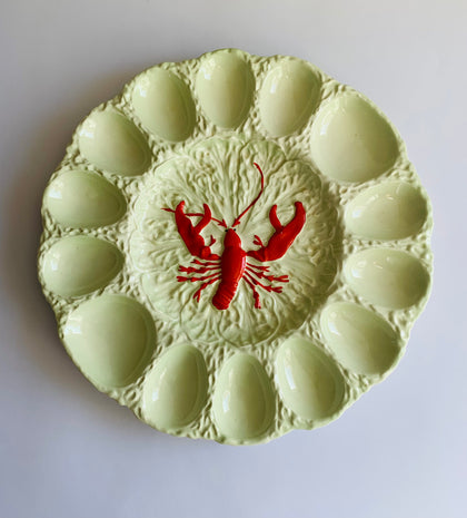 Carlton ware lobster pattern egg dish