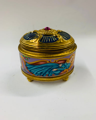 Musical ceramic jewellery box