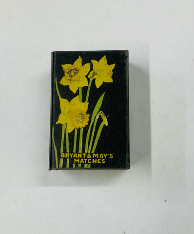 Antique metal Bryant and Mays matches Vesta box