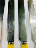 Set of 5 bone handle dinner knives