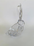 Vannes Le Chatel Crystal Large Bunny with one Ear down
