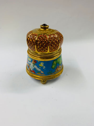 Musical ceramic jewellery box