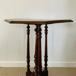 Victorian Kauri and inlay wooden side table
