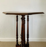 Victorian Kauri and inlay wooden side table