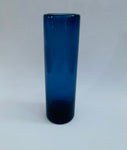 Holmegaard Scandinavian Cobalt Blue Cylindrical Art Glass Vase 16911