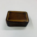 Italian leather small jewellery box