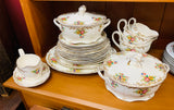 Large 6 place Grindley Royal Petal dinner set