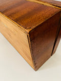 Antique wooden inlay jewellery box