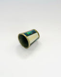 Metal Thimble inset with Mother of Pearl and Paua