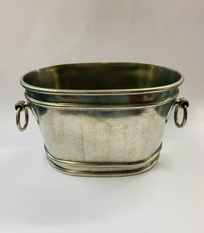 Antique pewter champagne ice bucket