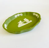 Green Wedgwood Oval Dish