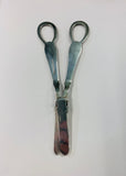 Ornate silver plated grape scissors